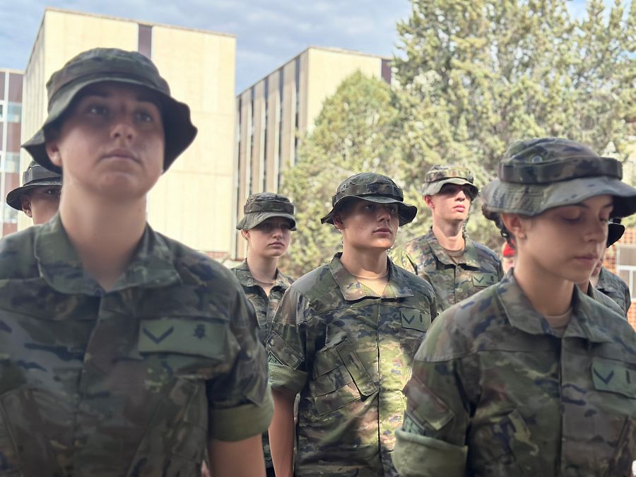 Leonor en al Academia Militar de Zaragoza