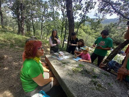 Henar Roldán durante su recorrido de D2Naturaleza