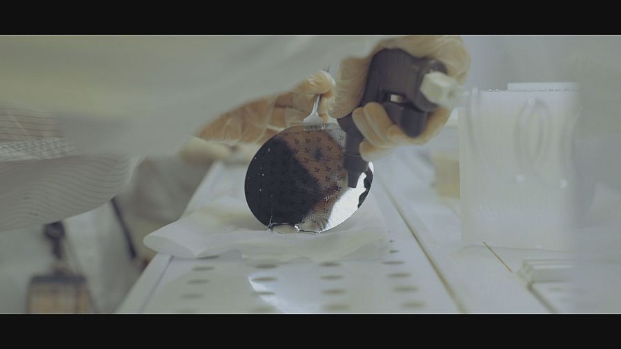 Un disco de silicio fabricado en Taiwán