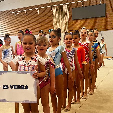 Aira y sus compañeras en el torneo nacional 25 aniversario Portmany