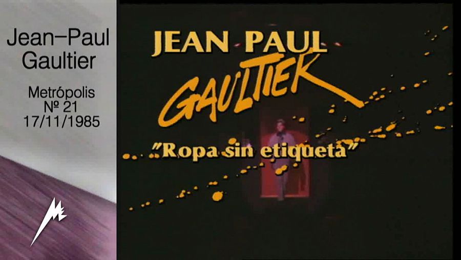 Jean-Paul Gaultier  recibió a Metrópolis en su taller en 1985