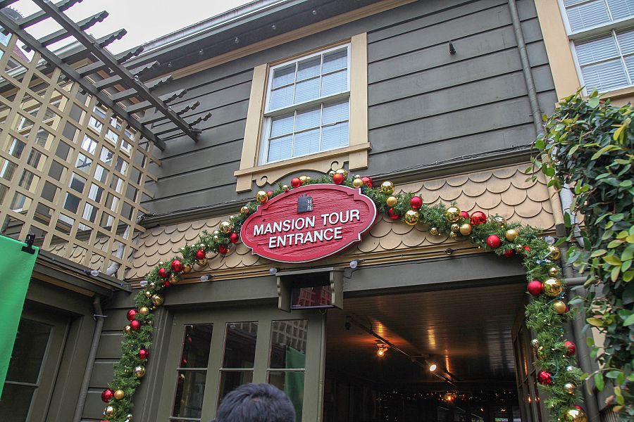 California, USA-December 12,2018:Entrance door at inchester house is ghost house most famous in California,usa