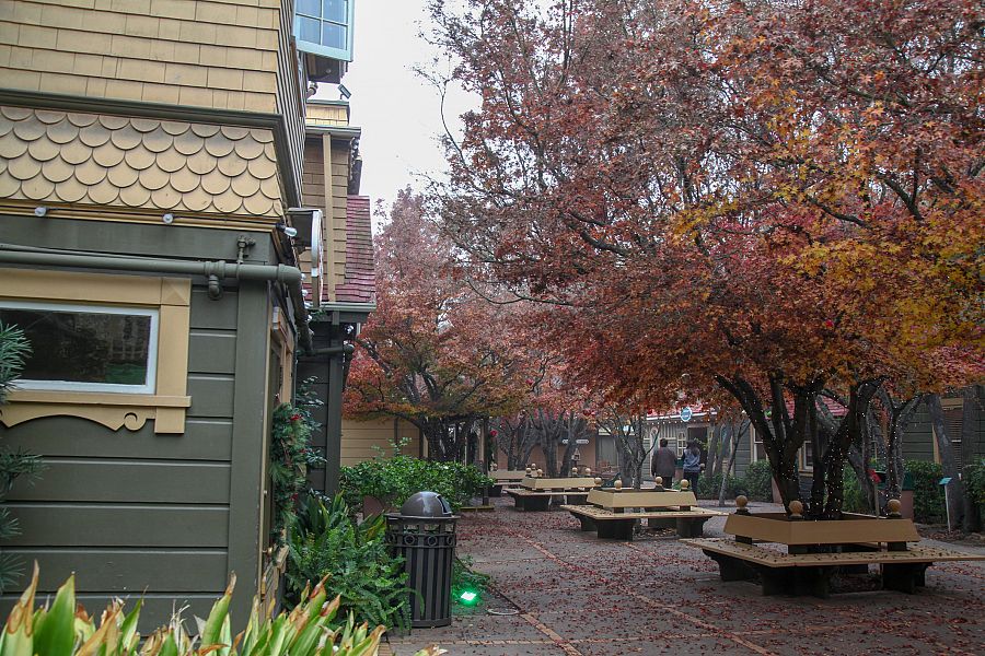 California, USA-December 12,2018:The garden at  Winchester house is ghost house most famous in California,usa