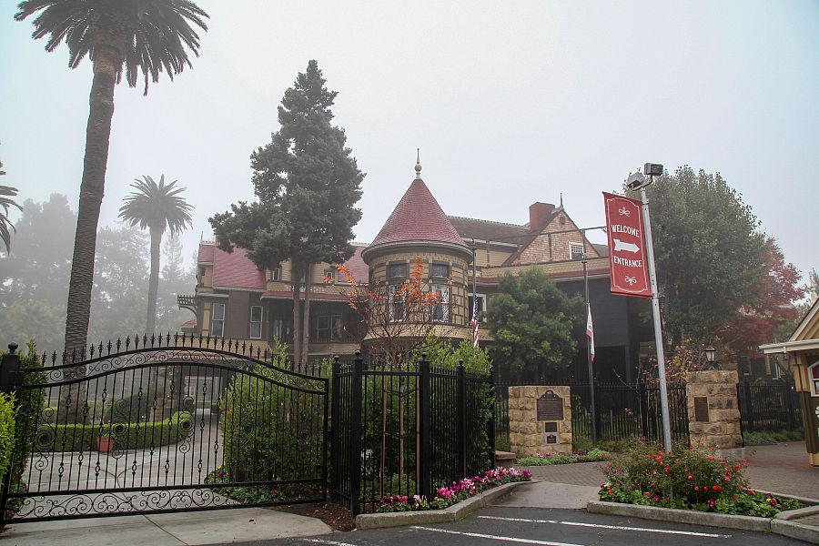 California, USA-December 12,2018:Outside Winchester house is ghost house most famous in California,usa