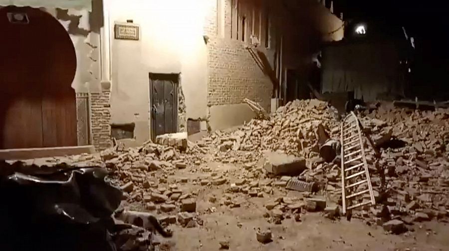 Terremoto en Marruecos: destrozos en la ciudad de Marrakech