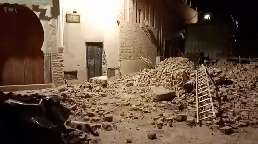 Terremoto en Marruecos: destrozos en la ciudad de Marrakech