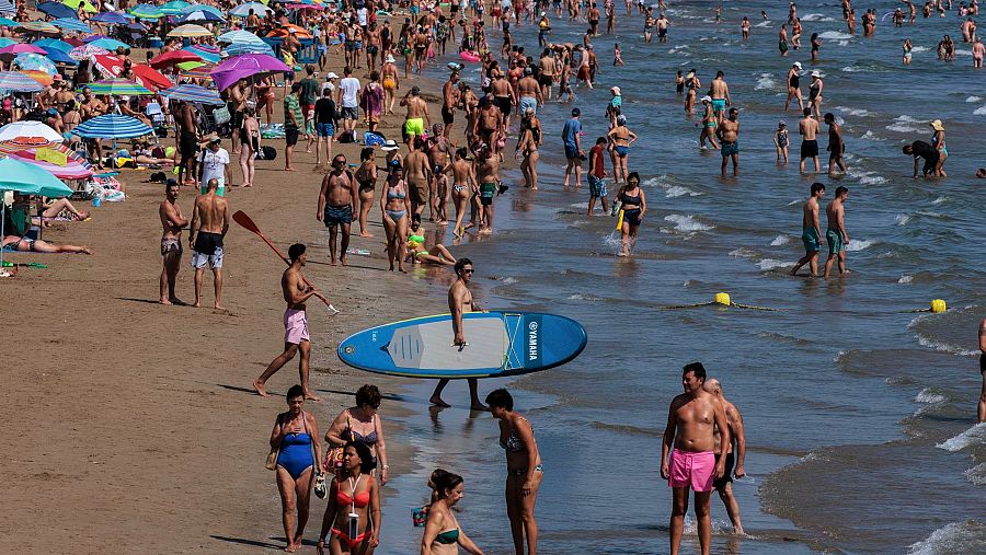 Playa de la Malvarrosa en Valencia