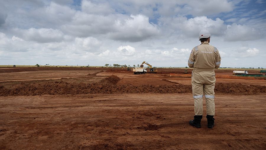 Trabajos de construcción del proyecto petrolífero de TotalEnergies en Uganda