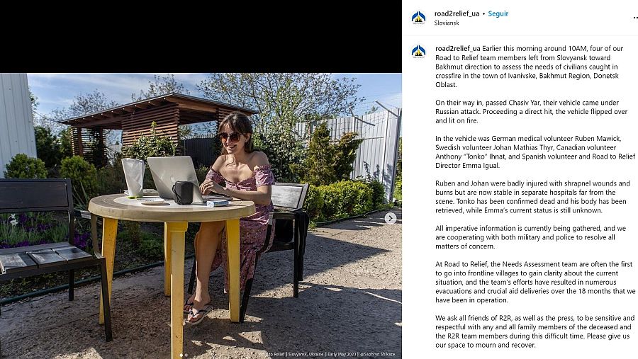 La cooperante española Emma Igual