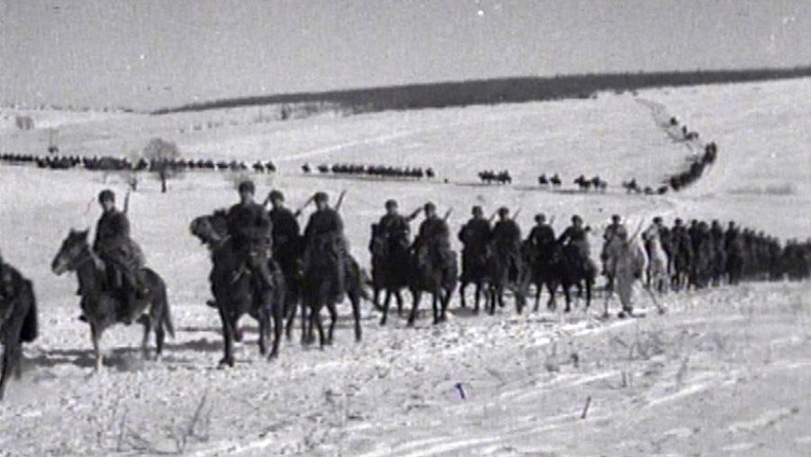 Guerra de invierno entre Finlandia y Rusia.