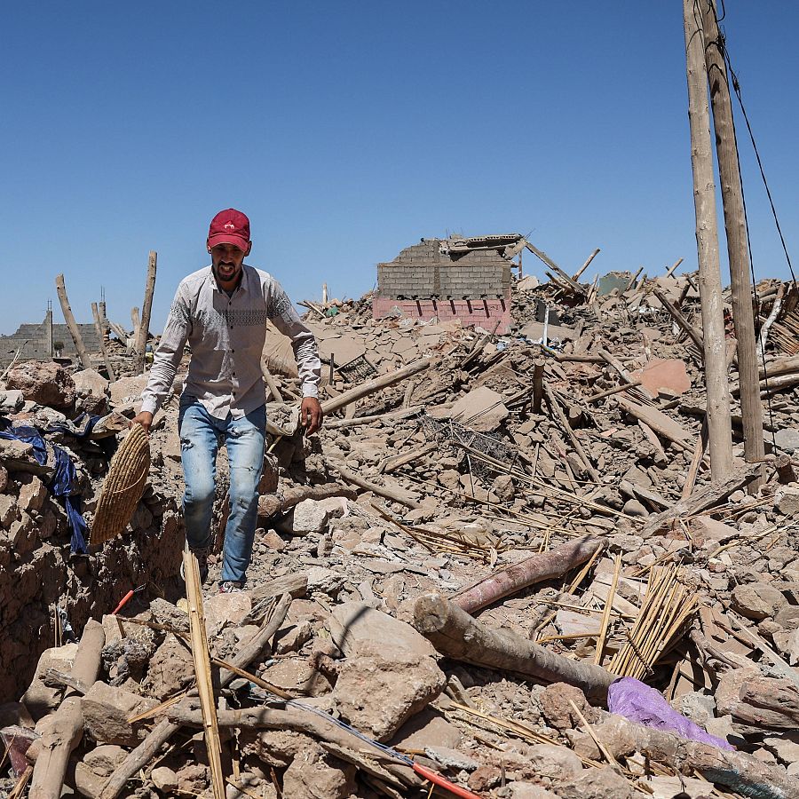 El pueblo de Tafeghaghte ha quedado prácticamente destruido