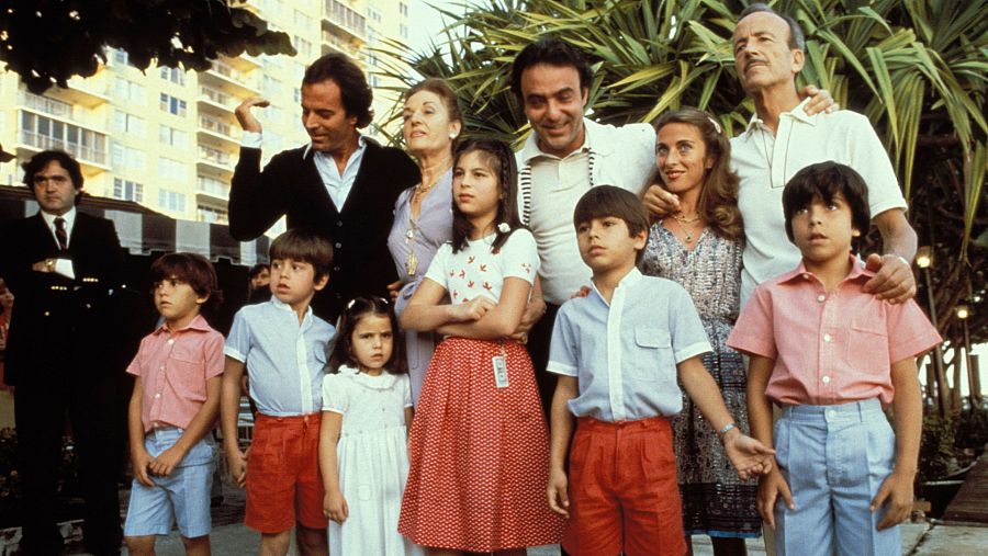 Julio Iglesias con su familia