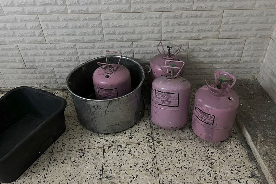 Materiales encontrados por las fuerzas israelíes