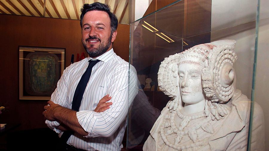 El alcalde de Elche, Pablo Ruz, ha reclamado la cesión temporal del busto íbero