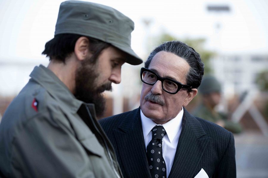 Allende y Fidel Castro, interpretados por Alfredo Castro y Benjamín Vicuña