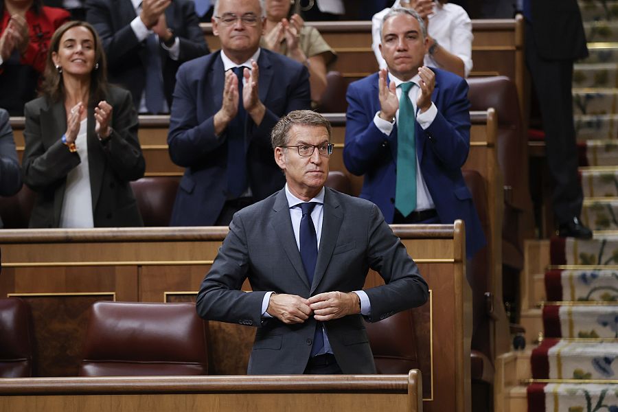 Primera votación del Congreso a la investidura de Feijóo como presidente del Gobierno