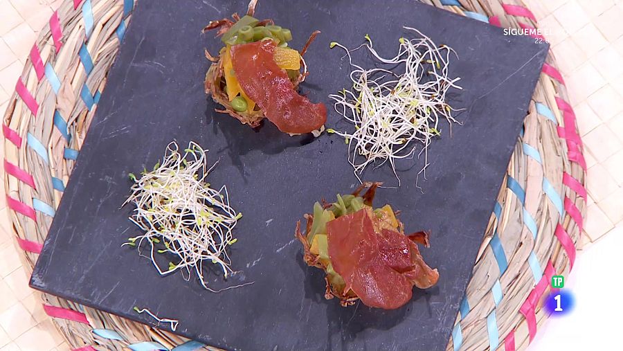 Receta original de nidos de patata del chef Sergio Fernández