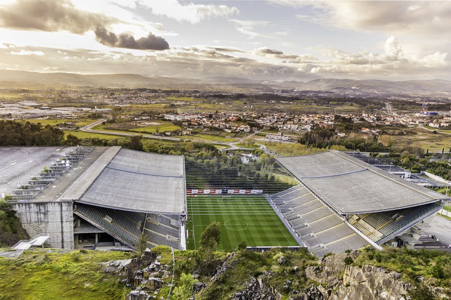 Municipal Stadium of FC Braga from above