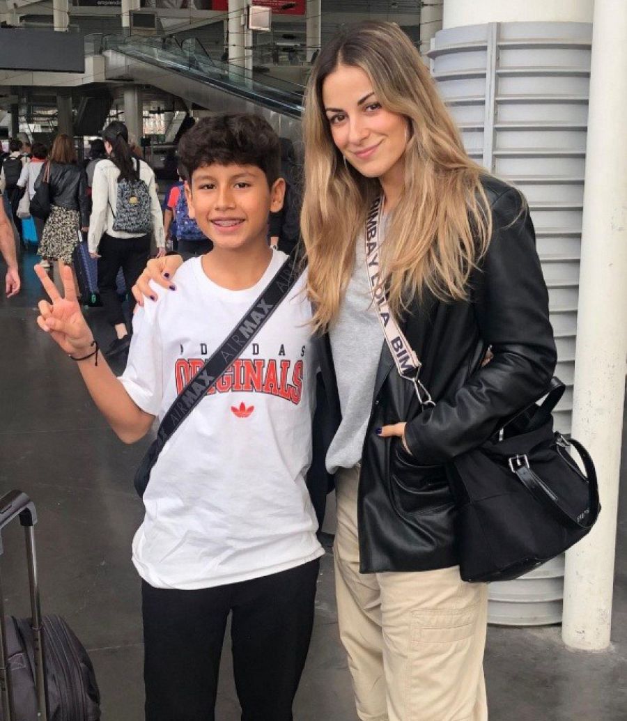 Vicky Gómez con el bailarín Juan Diego Álvarez