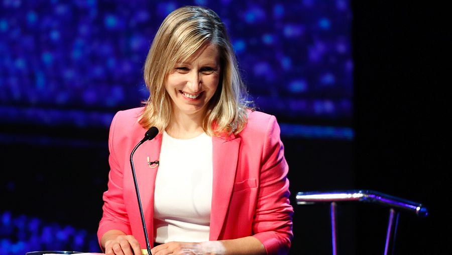 La candidata presidencial de Argentina por el partido Frente de Izquierda y de los Trabajadores-Unidad, Myriam Bregman