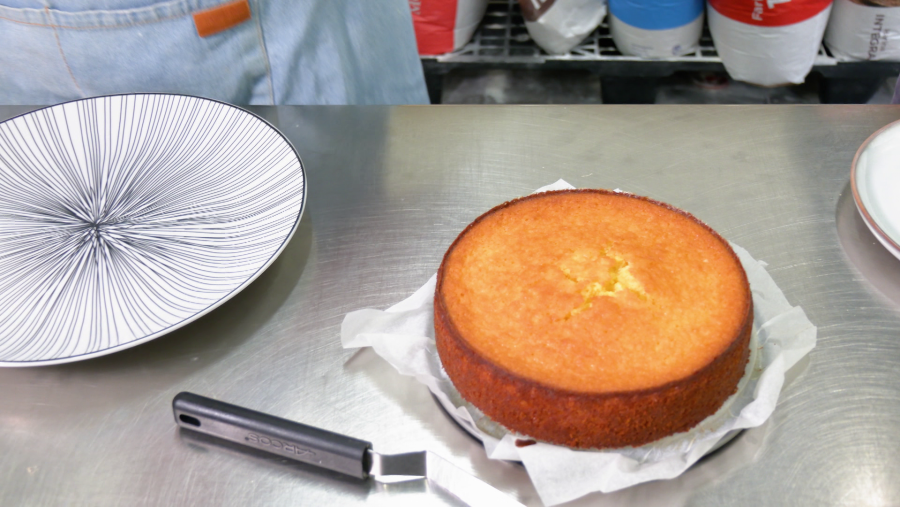 Un bizcocho que queda muy jugoso