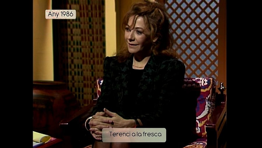 Rosa Novell en un moment de la seva entrevista a 'Terencia a la fresca'