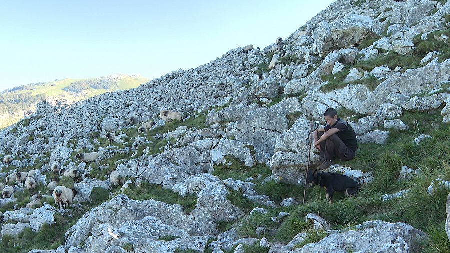 Elena Galán es investigadora del Centro Vasco de Investigación del Cambio Climático y pastora de guarda