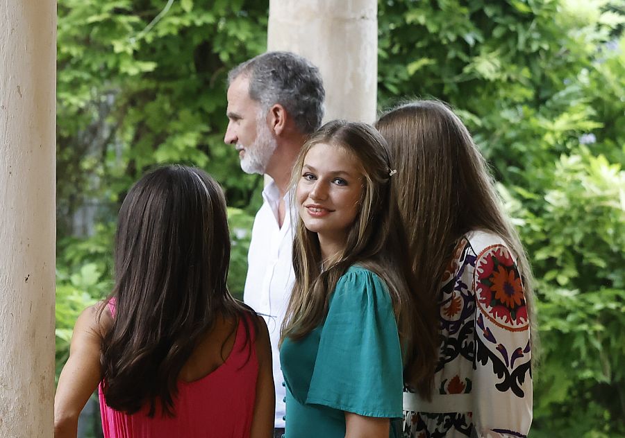 La princesa Leonor, junto a su familia, este verano en Mallorca