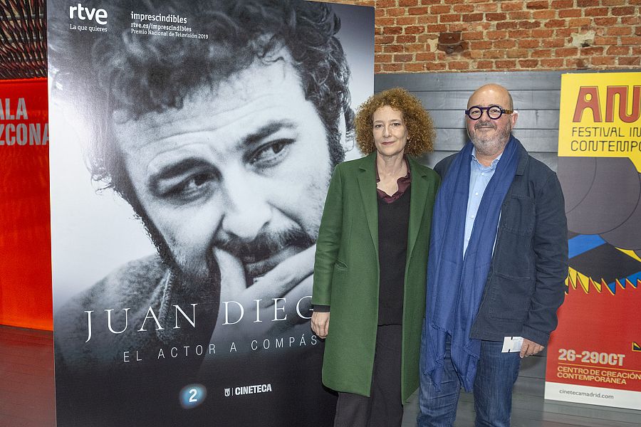 Magüi MIra y Adán Ruiz, en el estreno en Cineteca