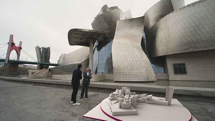 En el Museo Guggenheim de Bilbao