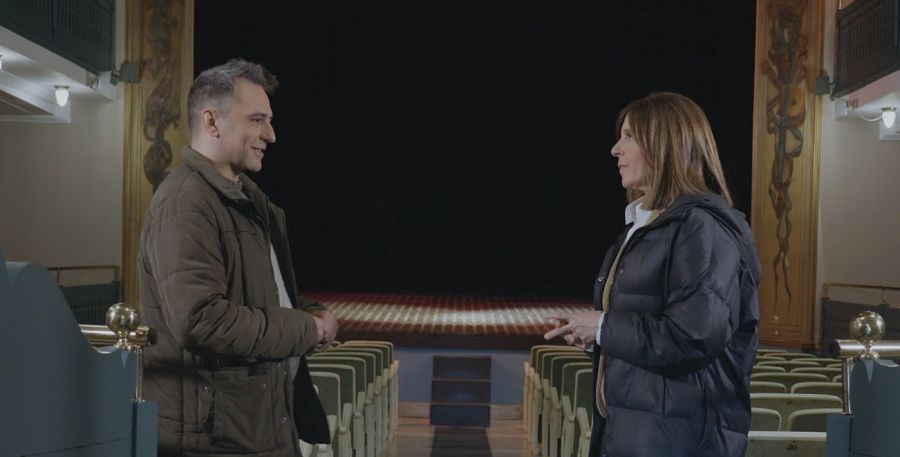 Ana Blanco y el actor Javier Martín