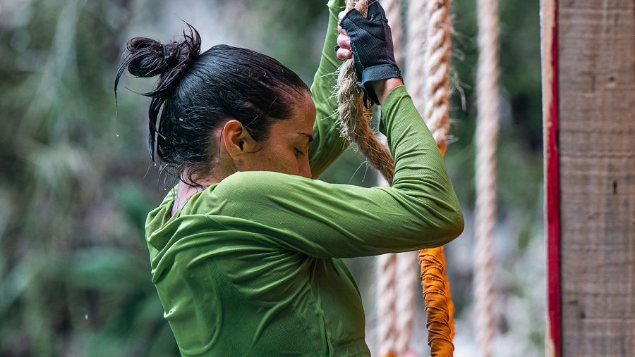 Joana, en la prueba de inmunidad de 'El Conquistador'