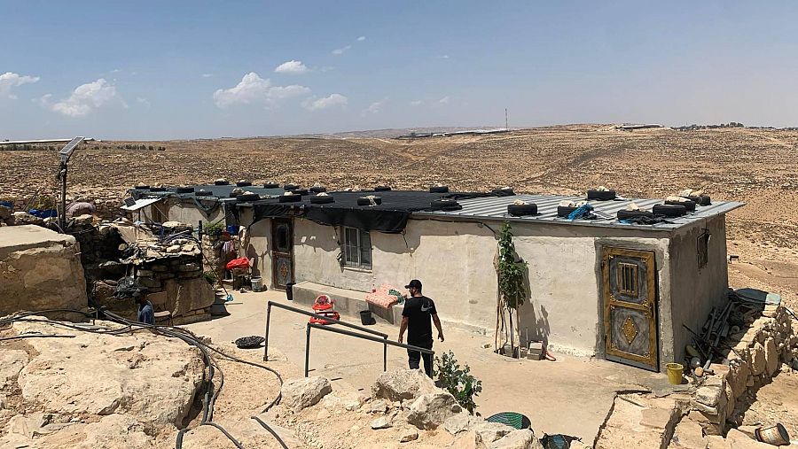 Vivienda con orden de demolición en Masafer Yatta, en el área C de Cisjordania