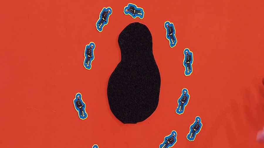 Recreación de manchas negras que deja un fuego al apagarse