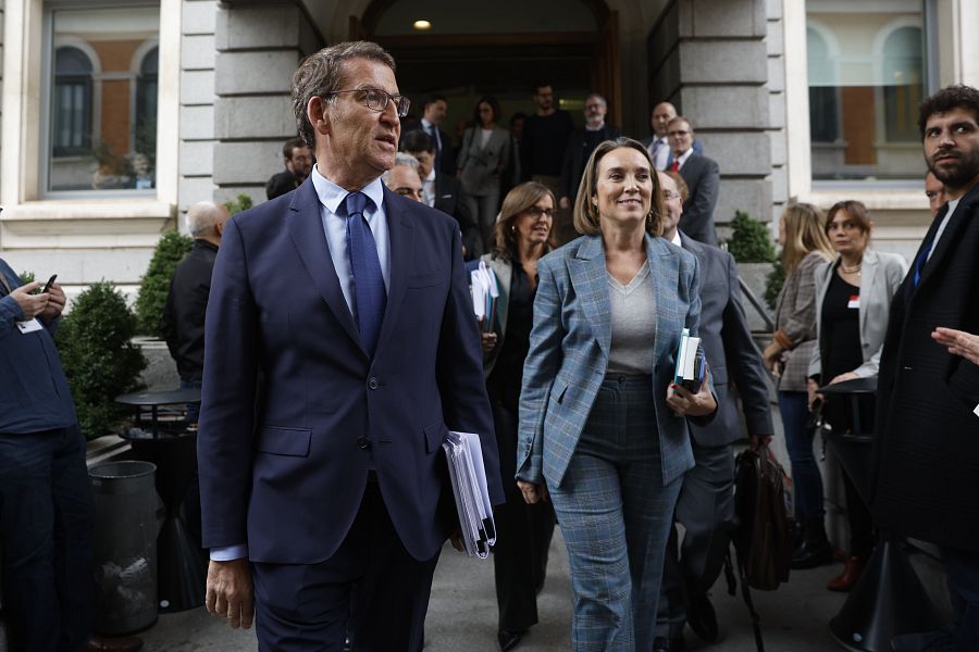 Debate de investidura de Pedro Sánchez: el líder del PP a su llegada a la Cámara Baja