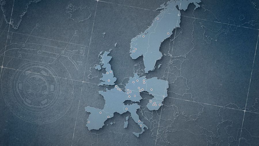 Mapa de Europa señala gigafábricas