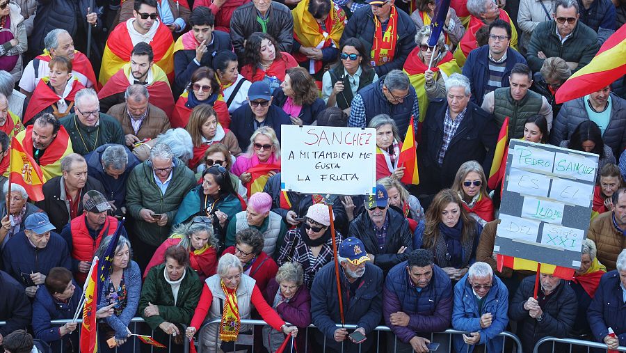 Imagen de la manifestación en Cibeles