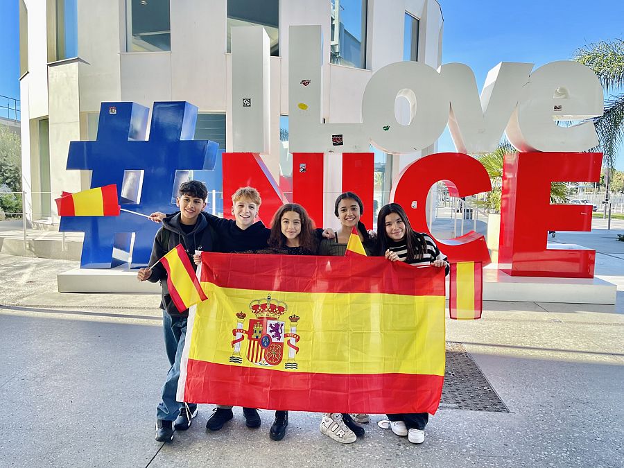 Sandra Valero junto a su equipo de baile: Juan Diego, Marcos, Evelyn y Elia