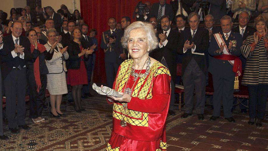 Elena Poniatowska, tras recibir el Premio Cervantes