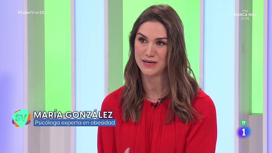 La psicóloga experta en obesidad María González en Saber Vivir