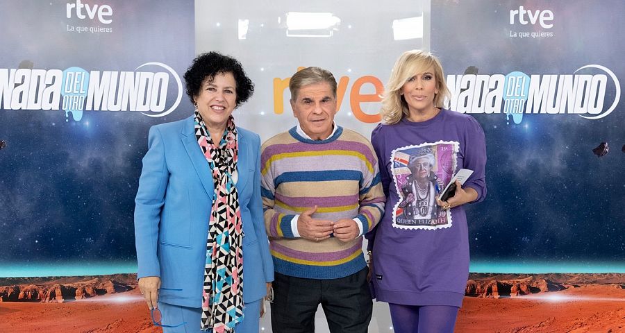 Miriam García Corrales, Pedro Ruiz y María Eizaguirre, en la presentación del programa