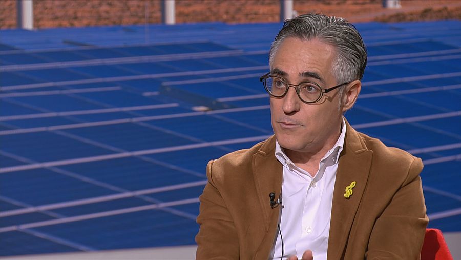 Ramon Tremosa al plató d''Aquí Parlem'