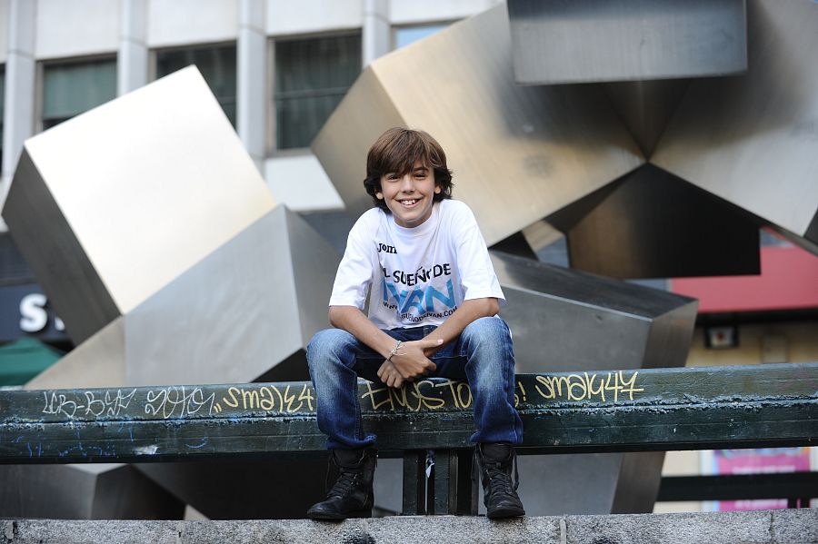 Óscar Casas durante la promoción de 'El sueño de Iván'