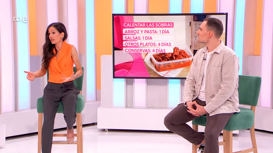 Los tecnólogos y expertos en seguridad alimentaria Beatriz Robles y Mario Sánchez en Saber Vivir