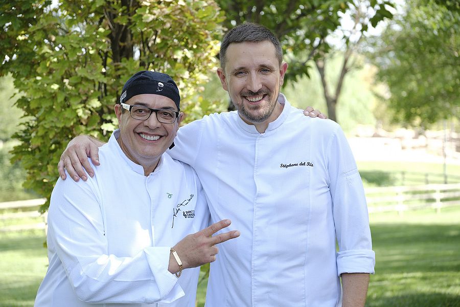 Los chefs Andrea Tumbarello y Stéphane del Rio