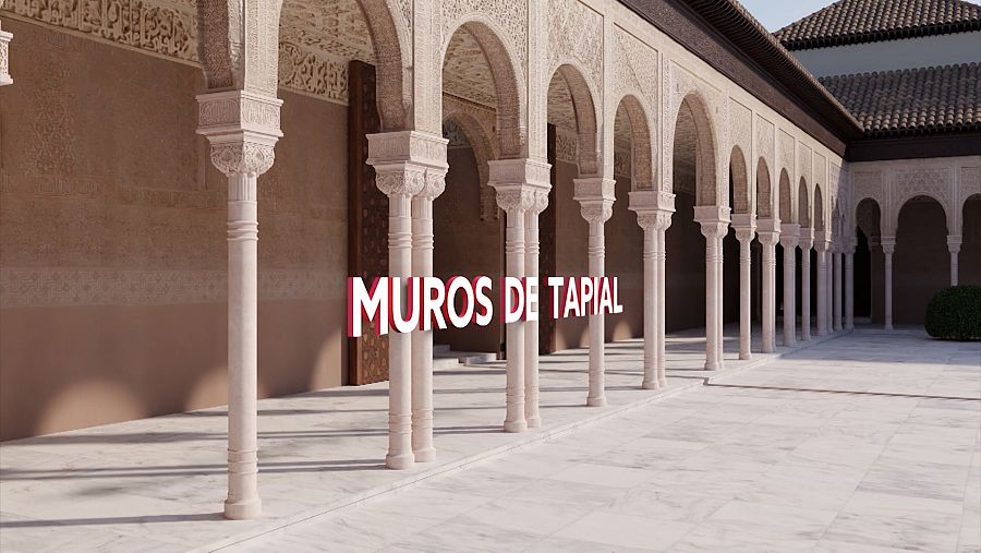 Recreación muro de tapial de la Alhambra