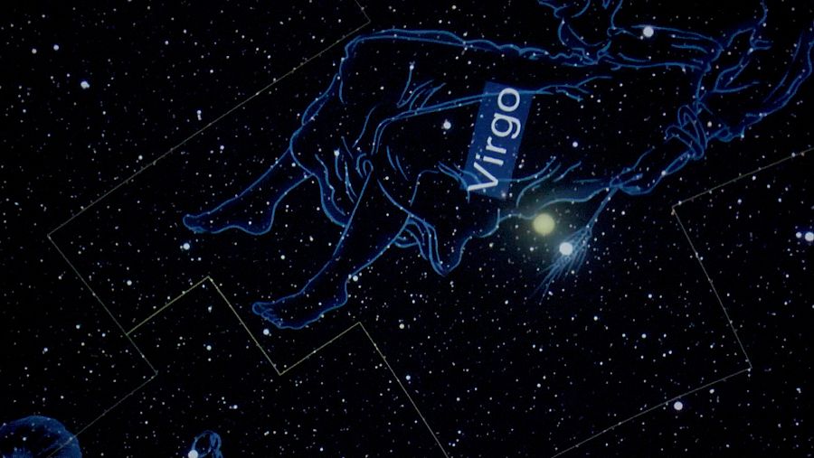 El sol delante de la constelación Virgo