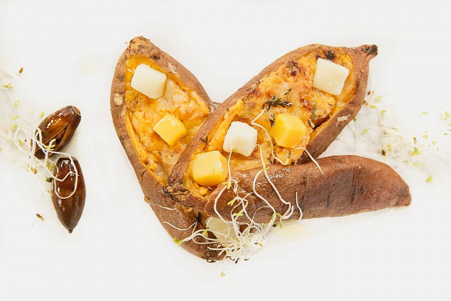 Receta de batata a los cuatro quesos del chef Sergio Fernández