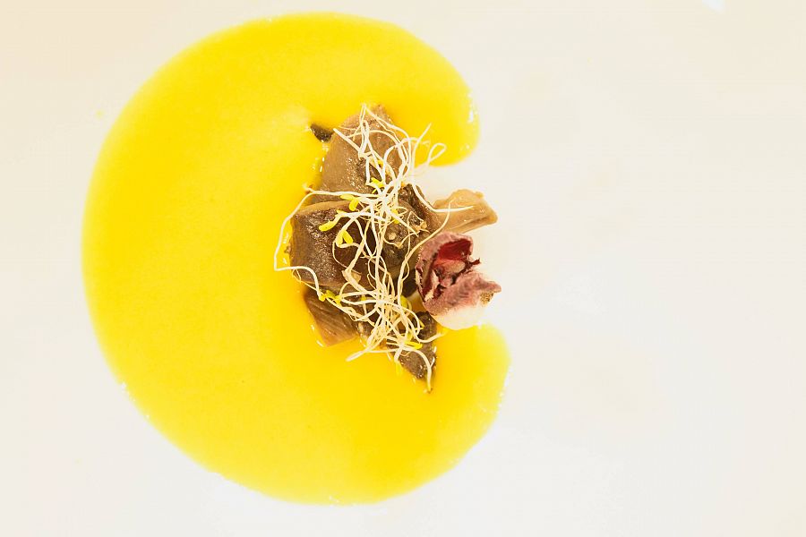 Crema de apio, hinojo y jengibre del chef Sergio Fernández