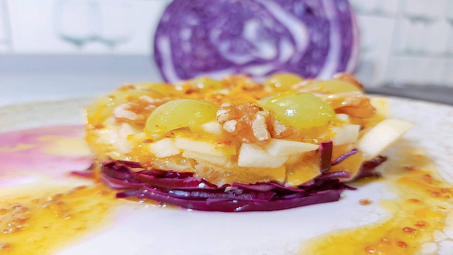 Receta de ensalada de lombarda para estas fiestas del chef Sergio Fernández